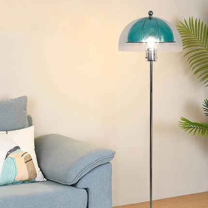 Lampadaire LED nordique en acrylique avec abat-jour coloré rétro — LZ4X9P2