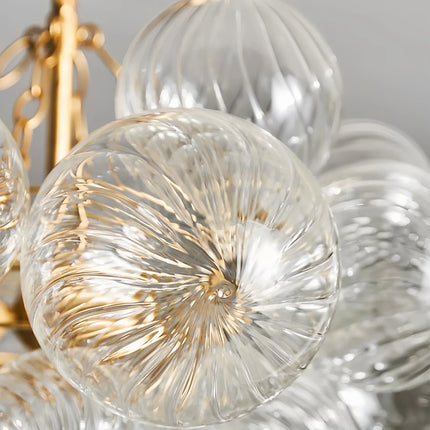 Lustre suspension en verre à bulles pour intérieur moderne et élégant — LZ4X9J