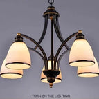 5 lumières éteintes / Sans ampoules