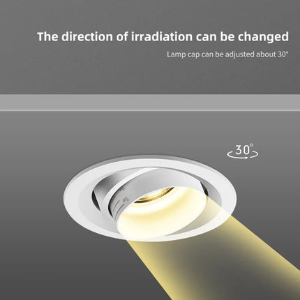 Spot LED encastrable à faisceau orientable pour éclairage décoratif — LZ4X9P2