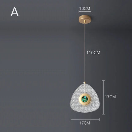 Lustre géométrique en cristal pour décoration intérieure — LZ4P9XJ