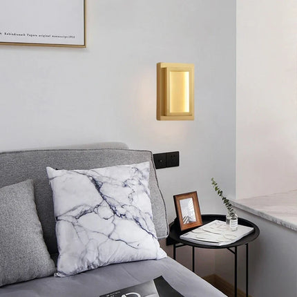 Applique murale LED en cuivre pour atmosphère hôtelière — LZ4X9QJ