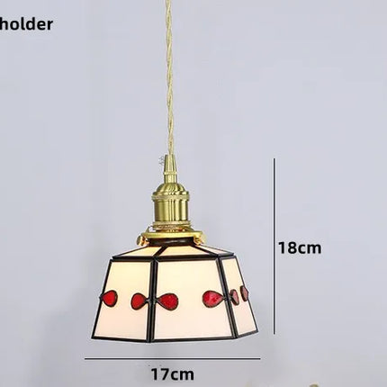 Suspension nordique en verre teinté et cuivre élégant — LZ4X9P