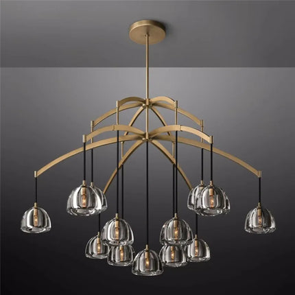 Lustre géométrique en cristal pour intérieur luxueux — LZ4XJ9