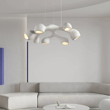 Lustre LED style wabi-sabi japonais pour villa et duplex — LZ4X9P