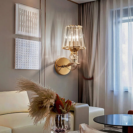 applique murale en cristal luxe design moderne nordique à led