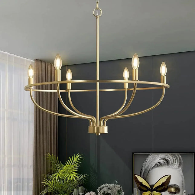 Lustre LED rétro en fer pour décoration intérieure moderne — LZ4X9T2Q