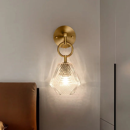 Applique murale en verre style nordique américain avec LED vintage Edison — LZ4T9Q7