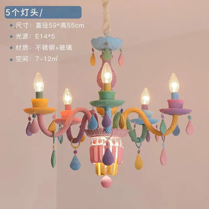 Lustre cristal arc-en-ciel design kawaii pour chambre enfant — LZ4Q9T2