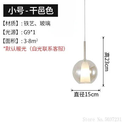 Suspension nordique en verre au design simple et moderne — LZ4X9P