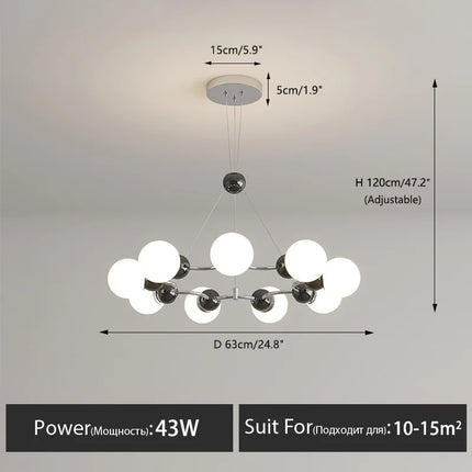 Lustre suspension décoratif moderne pour intérieur — LZ4X7Q