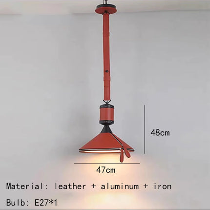 suspension en cuir artificiel style art déco pour intérieur