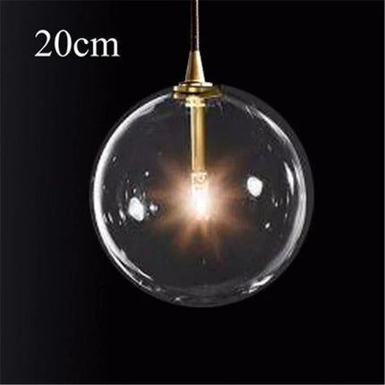 Suspension en verre transparent pour éclairage décoratif moderne — LZ4T9Q2B