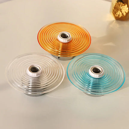 Applique murale LED ronde en verre effet ondulations d'eau nordique — LZ4X9T2