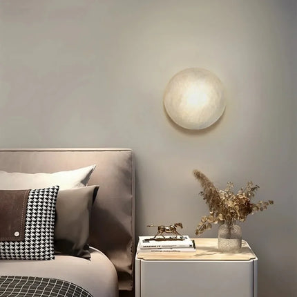 Applique murale design en marbre et cuivre pour intérieur moderne — LZ4X9Q2