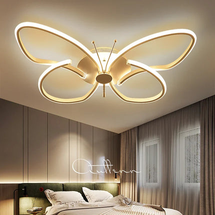 Plafonnier LED décoratif papillon à intensité variable moderne — LZ4X9T1