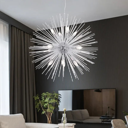 Lustre boule hérisson lumineux style nordique pour décoration maison — LZ4N7Q2