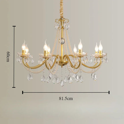 Lustre en cristal avec effet bougie LED simulée — LZ4P9XQ