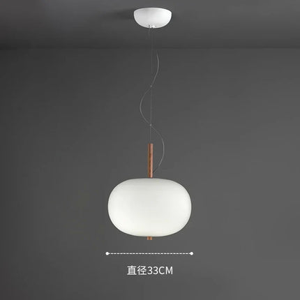 Lustre suspension LED en verre style nordique pour décoration — LZ4X9P