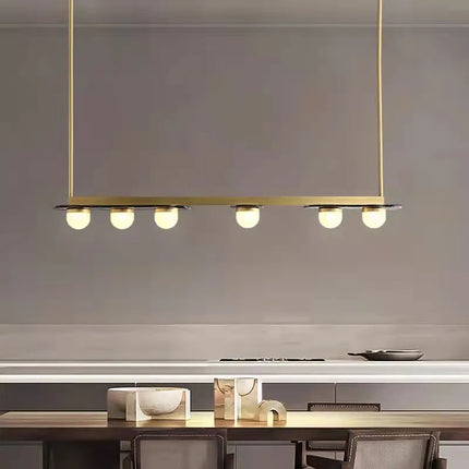 Lustre LED suspension en verre style art déco — LZ4F7Q1