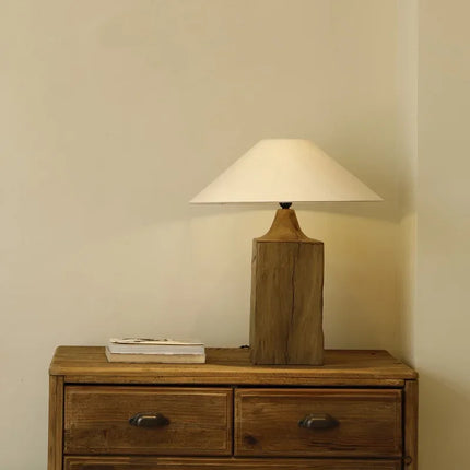 Lampe de chevet zen design japonais wabi-sabi rétro luxe — LZ4QJ7M