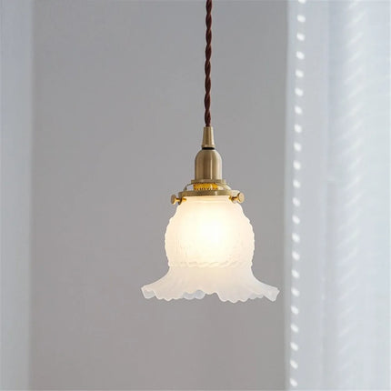 Lustre suspension en verre style nordique rétro pour intérieur — LZ7XQ2