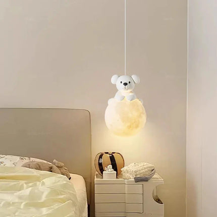 Suspension lumineuse chiot mignon pour décoration chambre enfant — LZ4D7XQ