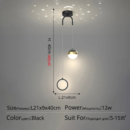 Suspension moderne décorative pour effet ciel étoilé — LZ4P9XJ