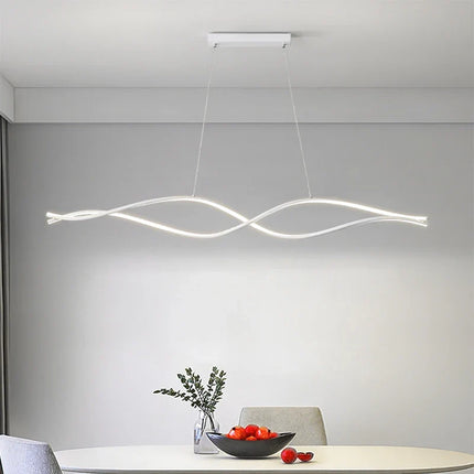 Lustre LED nordique moderne à design torsadé atmosphérique — LZ4X9P