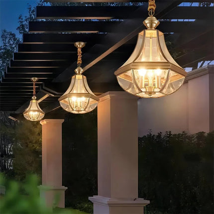 Suspension extérieure en cuivre style américain rural étanche pour porche et balcon — LZ4XQ9