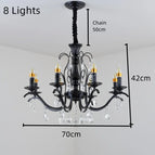 8 lumières / Pas d'ampoules