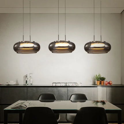 Suspension LED en verre avec cordon réglable pour intérieur — LZ4X9J