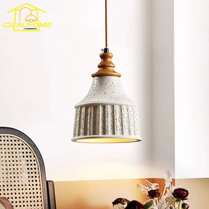 Suspension minimaliste en béton style wabi-sabi pour intérieur moderne — LZ4X9P