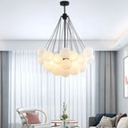 Petite balle noire 18 / Ampoules LED blanc froid