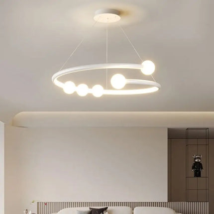 Lustre suspension en verre au design minimaliste pour éclairage moderne — LZ4X9T