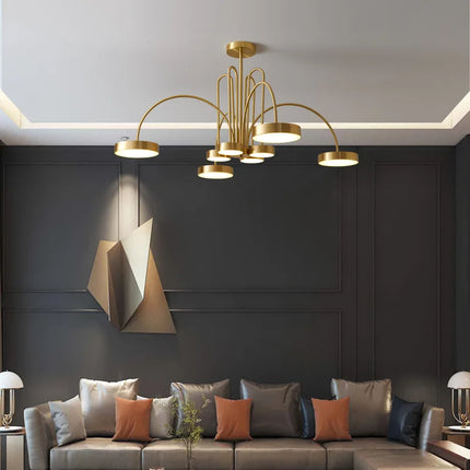 Lustre suspension en cuivre style nordique chic — LZ4X7Q2