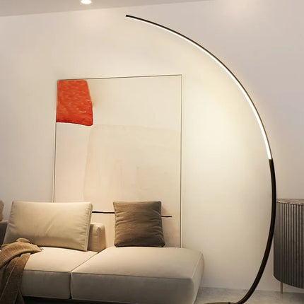 Nordique LED Coin Lumière Arc RVB Lampadaires Noir Blanc C APP À Distance Lampadaires Stand lumière pour Salle À Manger Salon Décor