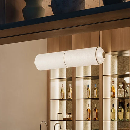 Suspension cylindrique en tissu pour décoration intérieure élégante — LZ4X9T2