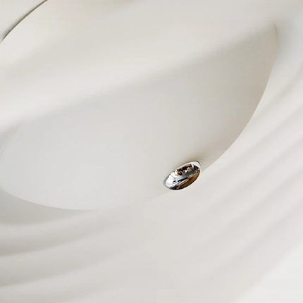 Plafonnier LED rétro en résine forme feuille de lotus décorative — LZ4T9X