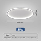 A Rond 25W Blanc / 3 couleurs sans télécommande