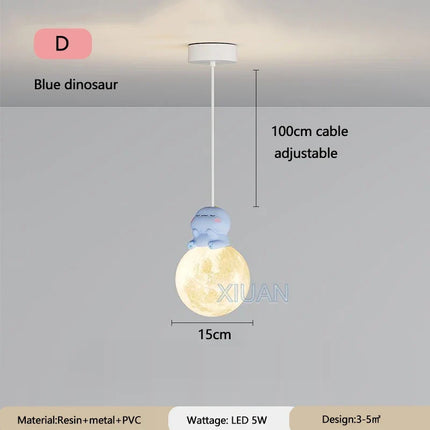 Suspension en résine décor animaux pour enfants — LZ4X9P