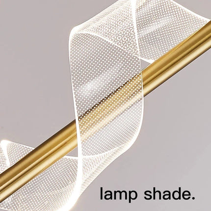 Lustre en verre ondulé à design géométrique pour intérieur — LZ7D4Q