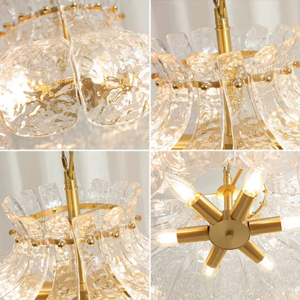 Lustre suspension en verre pour décoration intérieure moderne — LZ4X9P2