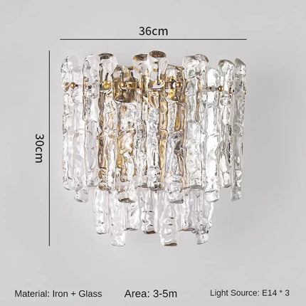 Applique murale vintage en cristal pour intérieur design moderne — LZ4X9P2