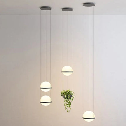 Suspension LED nordique avec pot de fleur intégré — LZ4P9XQ