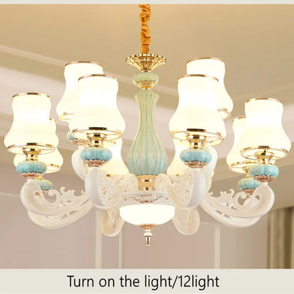 Lustre moderne en céramique pour éclairage intérieur élégant — LZ4P9X2