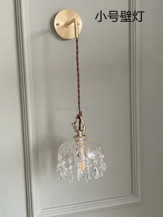 Lustre suspension nordique en laiton avec cristal et verre — LZ4X9P2Q