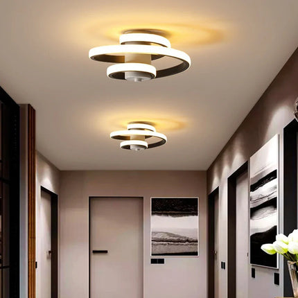 Plafonnier LED spirale au design moderne minimaliste — LZ4G7Q2