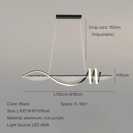 Lustre suspension LED au design minimaliste pour intérieur — LZ4X9P2