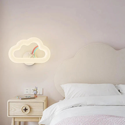 Applique murale LED nuage et arc-en-ciel pour chambre enfant — LZ4D7Q9